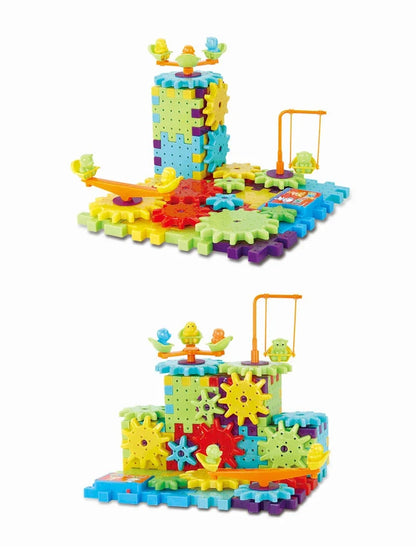 81 Piece Electric Educational 3D Block Puzzle Set Made of Safe Material