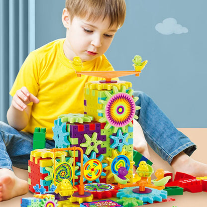 81 Piece Electric Educational 3D Block Puzzle Set Made of Safe Material