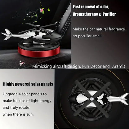 Car and Room Ambient Fragrance - Helicopter Design Fragrance Diffuser - Solar Energy Product