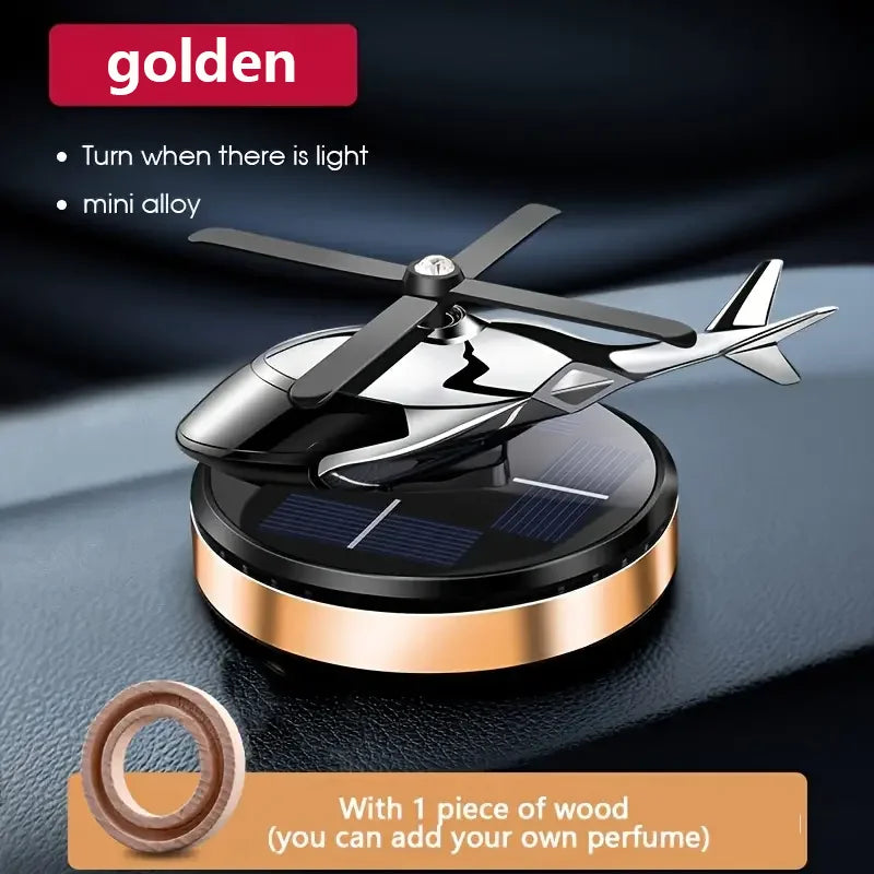 Car and Room Ambient Fragrance - Helicopter Design Fragrance Diffuser - Solar Energy Product