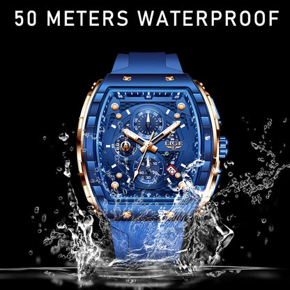 50 Meters Pressure Resistant Waterproof Sports Model Luxury Men's Watch