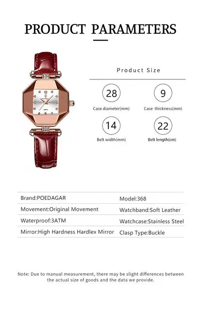 Modern and Stylish Design Waterproof Luxury Women's Watch