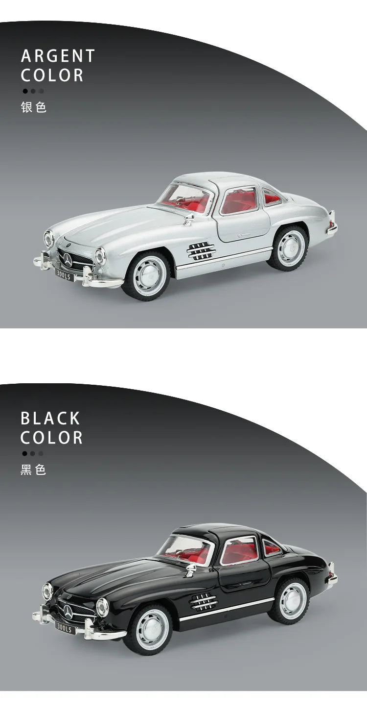 1/32 Scale High Quality Metal Model Car - Sound and Light Collectible Luxury Model 